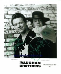 THE VAUGHAN BROTHER SIGNED 8x10 PHOTO