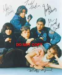 The Breakfast Club Cast Signed Autograph