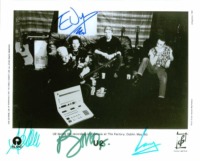 U2 GROUP SIGNED 8x10 PHOTO