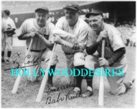 BABE RUTH AND TY COBB SIGNED PHOTO