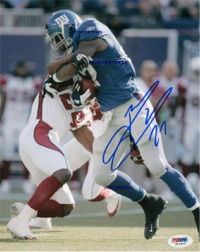 BRANDON JACOBS SIGNED AUTOGRAPHED NY GIANTS