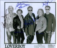 LOVERBOY SIGNED AUTOGRAPHED 8x10 PHOTO
