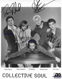 COLLECTIVE SOUL SIGNED AUTOGRAPHED 8x10 PHOTO