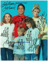 WHO'S THE BOSS CAST SIGNED AUTOGRAPHED 8x10 PHOTO