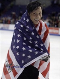 JOHNNY WEIR SIGNED AUTOGRAPHED 8x10 PHOTO OLYMPICS