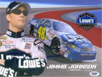 JIMMY JOHNSON SIGNED AUTOGRAPH 8x10 PHOTO NASCAR