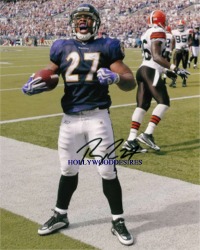 RAY RICE AUTOGRAPHED 8x10 PHOTO BALTIMORE RAVENS, RAY RICE SIGNED PICTURE, RAY RICE RAVENS