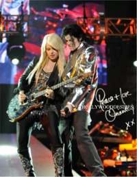 ORIANTHI PANAGARIS SIGNED AUTOGRAPHED 8x10 PHOTO w MICHAEL JACKSON  THIS IS IT