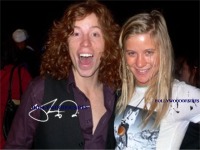 SHAUN WHITE AND HANNAH TETER SIGNED AUTOGRAPHED 8x10 PHOTO