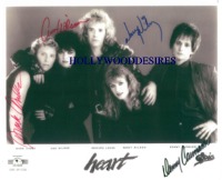 HEART GROUP BAND SIGNED AUTOGRAPHED 8x10 PHOTO ANN and NANCY WILSON +