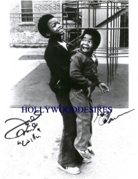 GARY COLEMAN AND TODD BRIDGES SIGNED AUTOGRAPHED 8x10 PHOTO DIFFERENT STROKES