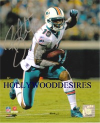 BRANDON MARSHALL SIGNED AUTOGRAPHED 8x10 PHOTO MIAMI DOLPHINS WIDE RECEIVER THE BEAST