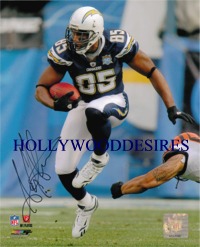 ANTONIO GATES SIGNED AUTOGRAPHED 8x10 PHOTO SAN DIEGO CHARGERS
