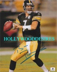 BEN ROETHLISBERGER SIGNED AUTOGRAPHED 8x10 PHOTO PITTSBURGH STEELERS QB