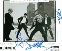 BLONDIE GROUP BAND SIGNED AUTOGRAPHED 8x10 PHOTO