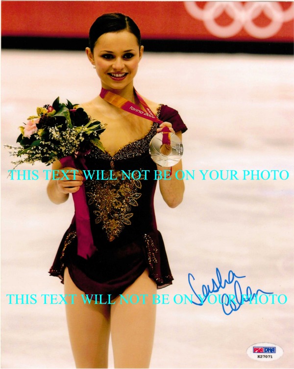 SASHA COHEN SIGNED AUTOGRAPHED 8x10 PHOTO OLYMPICS MEDALIST