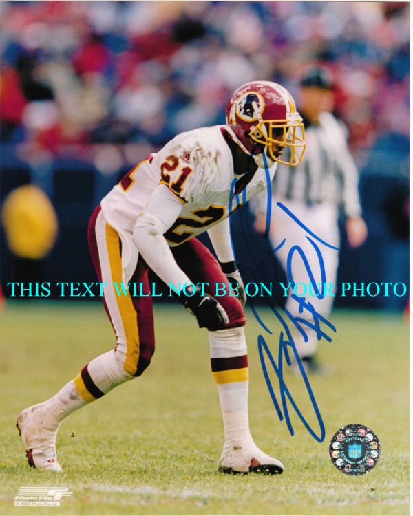 SHAWN SPRINGS SIGNED AUTOGRAPHED 8x10 PHOTO WASHINGTON REDSKINS