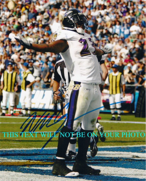 WILLIS MCGAHEE SIGNED AUTOGRAPHED 8x10 PHOTO BALTIMORE RAVENS