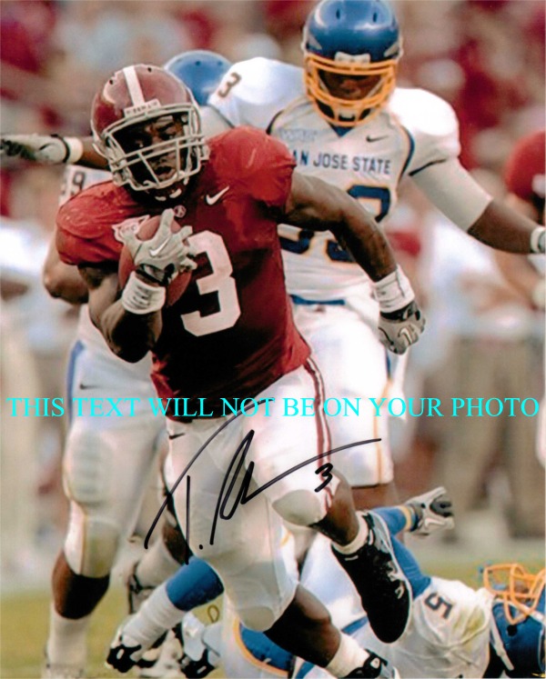 TRENT RICHARDSON SIGNED AUTOGRAPHED 8x10 PHOTO ALABAMA HEISMAN
