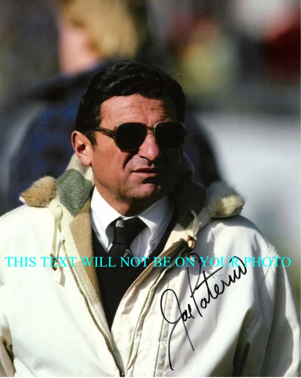 JOE PATERNO SIGNED AUTOGRAPHED 8x10 PHOTO PENN STATE HEAD COACH