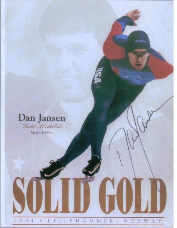 DAN JANSEN SIGNED AUTOGRAPHED 6x9 PHOTO