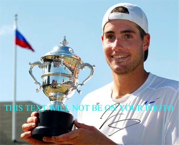 JOHN ISNER AUTOGRAPHED PHOTO, JOHN ISNER TENNIS, JOHN ISNER SIGNED PHOTO