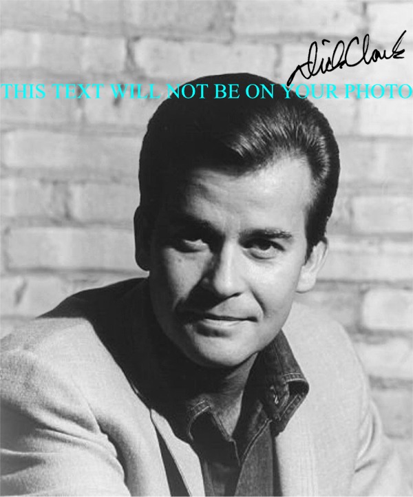 DICK CLARK AUTOGRAPHED PHOTO, DICK CLARK SIGNED PICTURE, DICK CLARK AUTOGRAPH, AMERICAN BANDSTAND