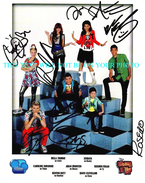 SHAKE IT UP AUTOGRAPHED, SHAKE IT UP CAST SIGNED PHOTO, SHAKE IT UP AUTOGRAPH, SHAKE IT UP DISNEY