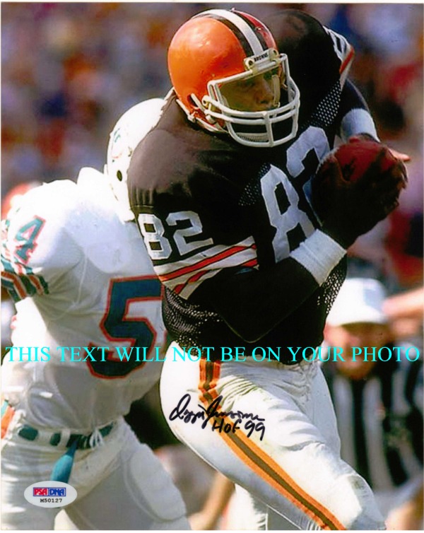 OZZIE NEWSOME AUTOGRAPHED, OZZIE NEWSOME SIGNED 8x10 PHOTO, OZZIE NEWSOME PSA CLEVELAND BROWNS
