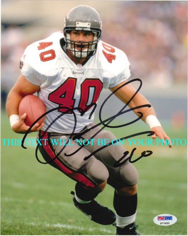 MIKE ALSTOTT AUTOGRAPHED, MIKE ALSTOTT SIGNED 8x10 PHOTO, MIKE ALSTOTT PSA TAMPA BAY