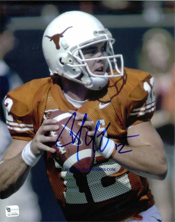 COLT McCOY SIGNED AUTOGRAPHED 8x10 PHOTO