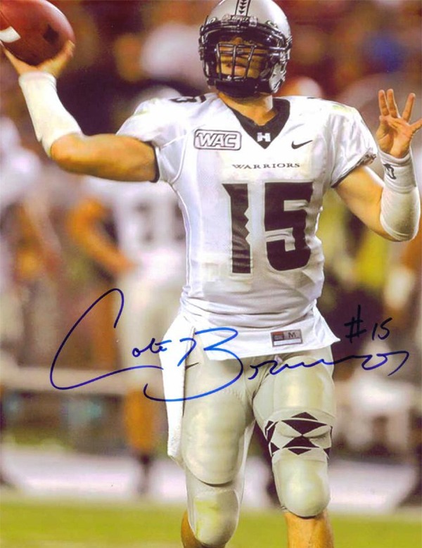 COLT BRENNAN SIGNED AUTOGRAPHED 8X10 PHOTO