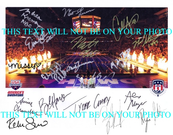 MICHAEL PHELPS MISSY FRANKLIN RYAN LOCHTE REBECCA SONI CULLEN JONES NATHAN ADRIAN ANDREA KRAMER AUTO