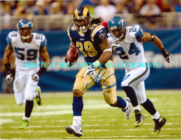 STEVEN JACKSON AUTOGRAPHED PHOTO, STEVEN JACKSON SIGNED 8x10 PHOTO ST LOUIS RAMS