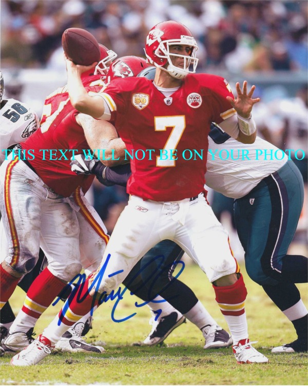 MATT CASSEL AUTOGRAPHED PHOTO, MATT CASSEL SIGNED 8x10 PHOTO KANSAS CITY CHIEFS, MATT CASSELL AUTO