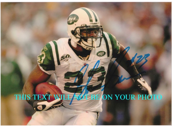 SHONN GREENE AUTOGRAPHED PHOTO NY JETS, SHONN GREENE SIGNED 8x10 PHOTO JETS
