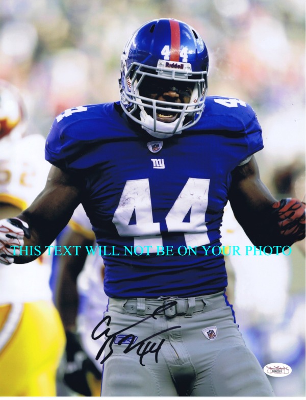 AHMAD BRADSHAW AUTOGRAPHED PHOTO, AHMAD BRADSHAW SIGNED 8x10 PHOTO NY GIANTS