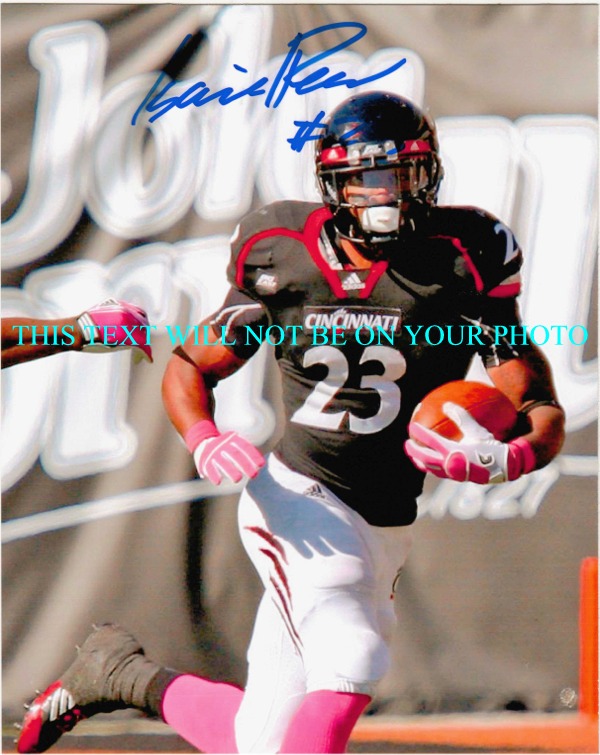 ISIAH PEAD AUTOGRAPHED PHOTO, ISIAH PEAD SIGNED 8x10 PHOTO CINCINNATI - ST LOUIS