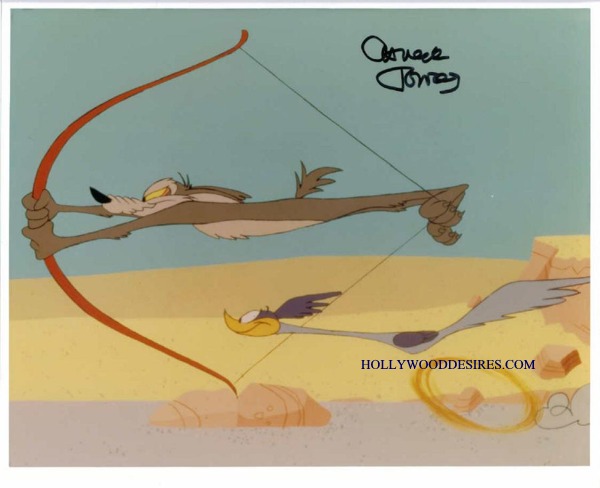 CHUCK JONES SIGNED AUTOGRAPHED 8x10 PHOTO