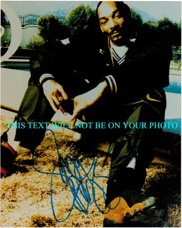 SNOOP DOGG AUTOGRAPHED, SNOOP DOGG SIGNED PHOTO, SNOOP DOGG AUTOGRAPH