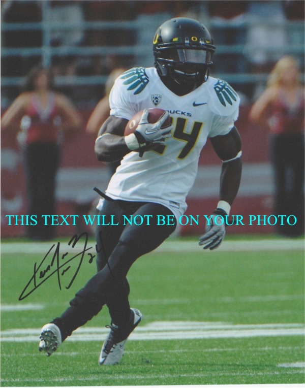 KENJON BARNER AUTOGRAPHED PHOTO, KENJON BARNER HEISMAN, KENJON BARNER SIGNED 8x10 PHOTO, KENJON AUTO