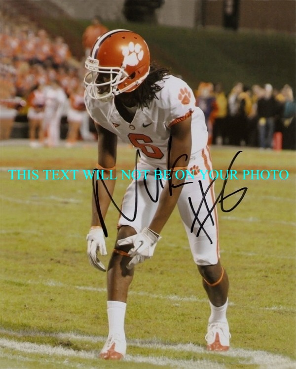 DeANDRE HOPKINS AUTOGRAPHED, DeANDRE NUK HOPKINS CLEMSON, DeANDRE HOPKINS SIGNED 8x10 PHOTO HEISMAN