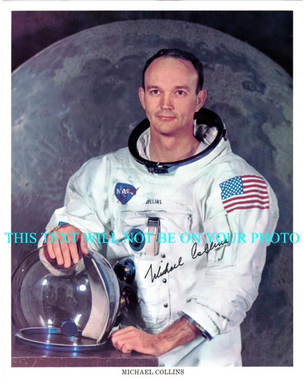 MICHAEL COLLINS AUTOGRAPHED, MICHAEL COLLINS APOLLO 11, MICHAEL COLLINS SIGNED 8x10 PHOTO