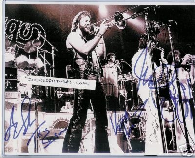 CHICAGO GROUP BAND SIGNED 8x10 PHOTO