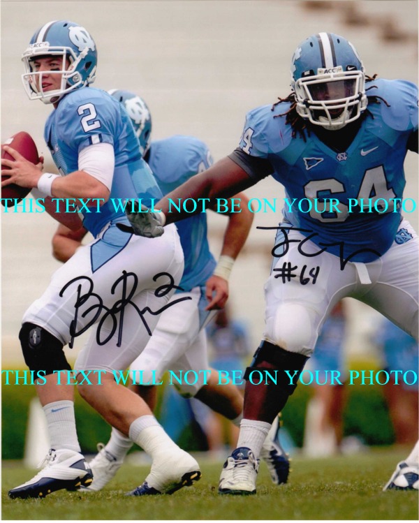 JONATHAN COOPER AND BRYN RENNER AUTOGRAPHED, JONATHAN COOPER BRYN RENNER SIGNED PHOTO UNC TARHEELS