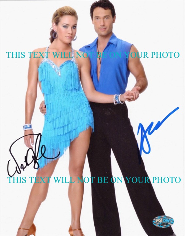 NATALIE COUGHLIN AND ALEC MAZO AUTOGRAPHED DANCING WITH THE STARS, DWTS SIGNED 8x10 PHOTO COUGHLIN
