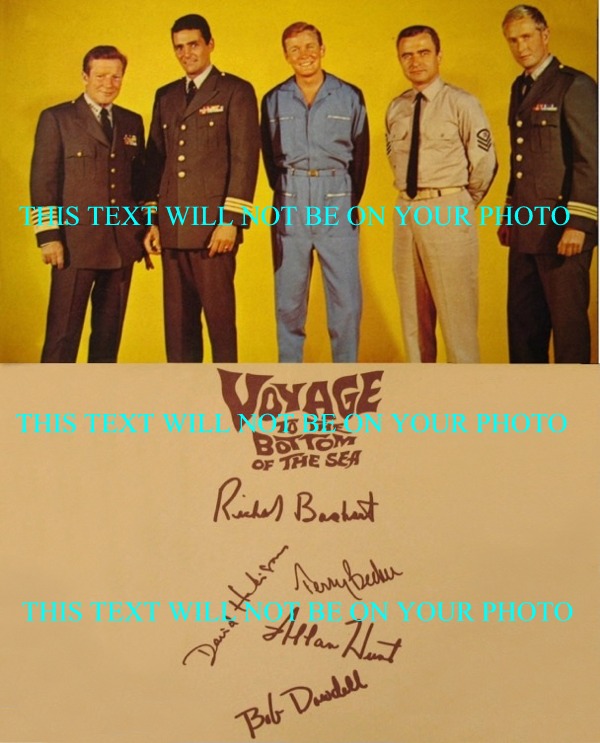 VOYAGE TO THE BOTTOM OF THE SEA AUTOGRAPHED PHOTO, VOYAGE TO THE BOTTOM OF THE SEA SIGNED 8x10 CAST
