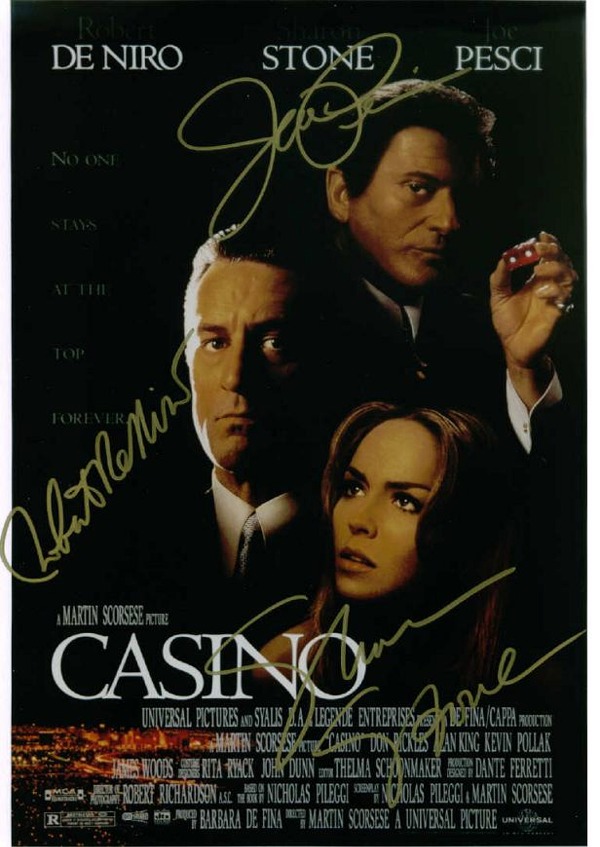 CASINO CAST SIGNED 8x10 PHOTO