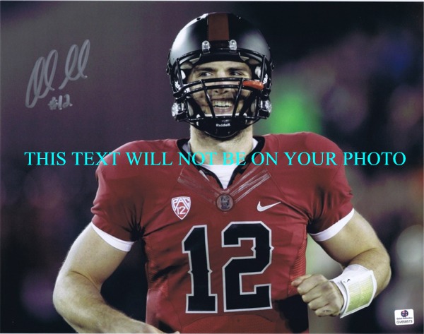 ANDREW LUCK AUTOGRAPHED PHOTO, ANDREW LUCK INDIANAPOLIS COLTS AUTOGRAPH