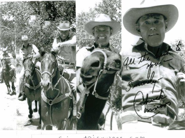 CHUCK CONNORS SIGNED 8x10 PHOTO